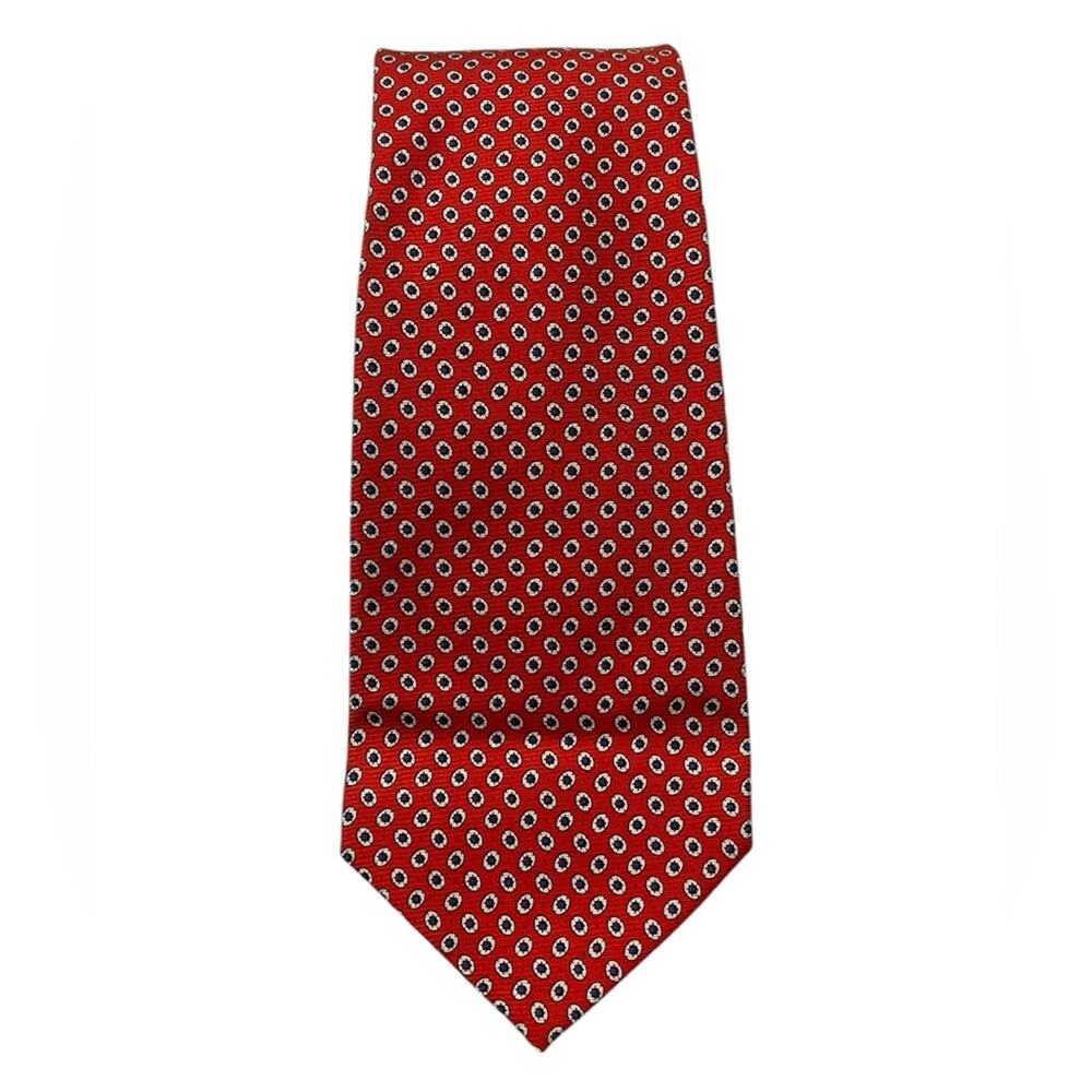 Vintage Polo Ralph Lauren Red Patterned Men's Tie